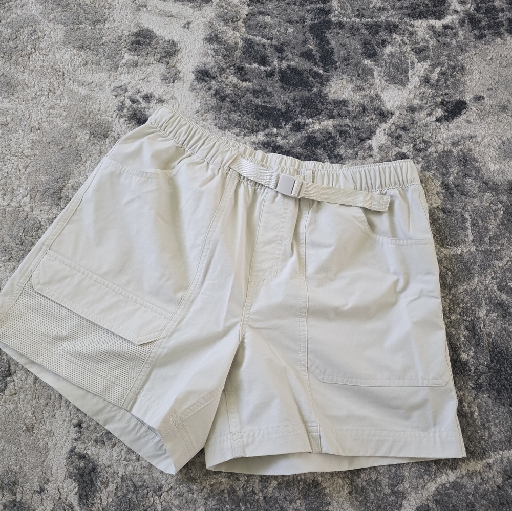 Women's Avia XS Cream Athletic Hiking Shorts Built In Belt